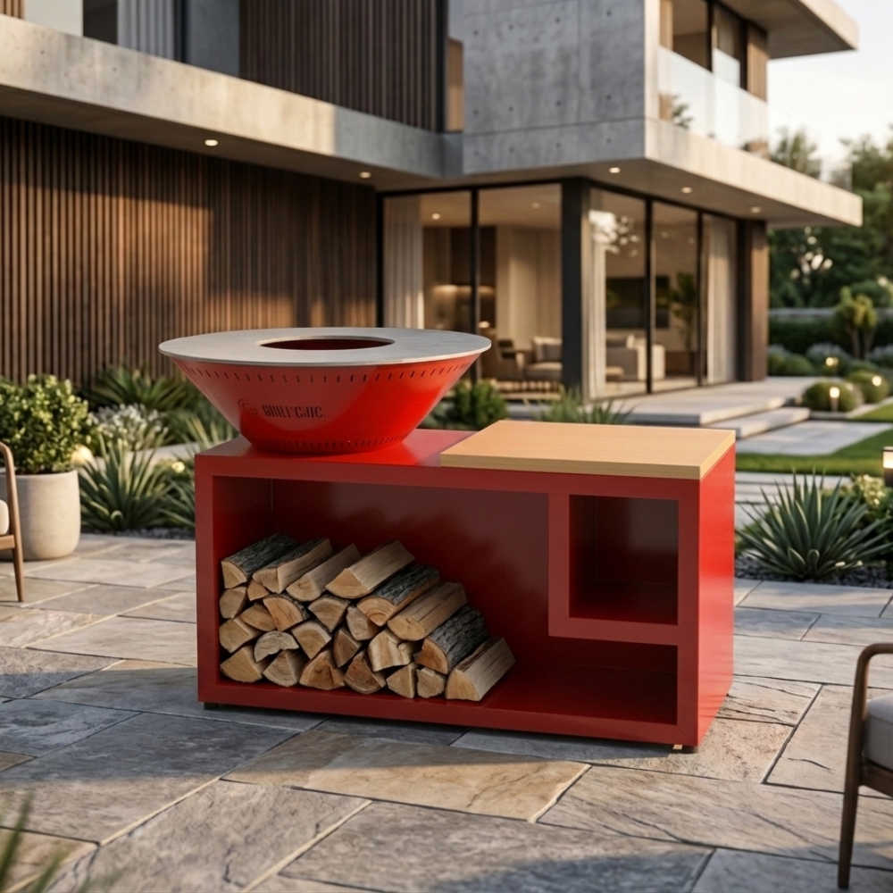 Pack Confort Brasero Traditionnel Aluminium Ø83 Rouge Double Cuve Nos promos