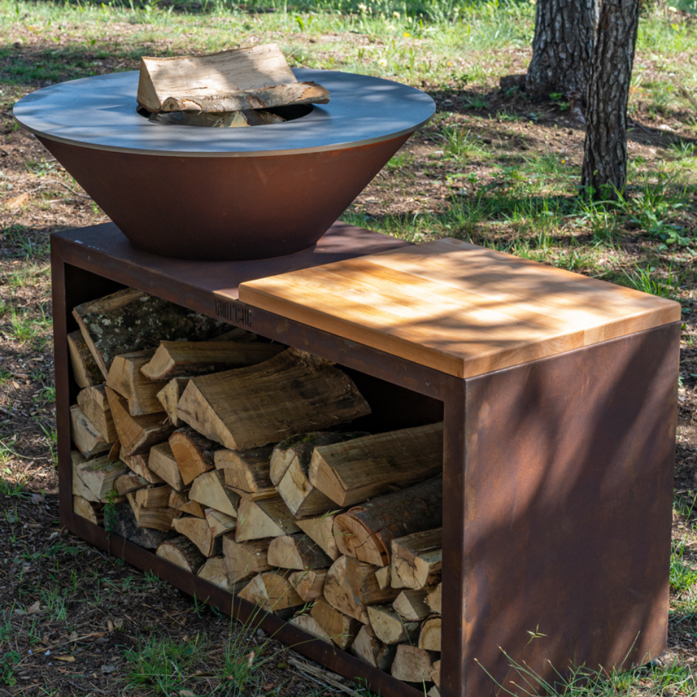 Pack Confort Brasero Traditionnel Corten 83 Simple Cuve Corten