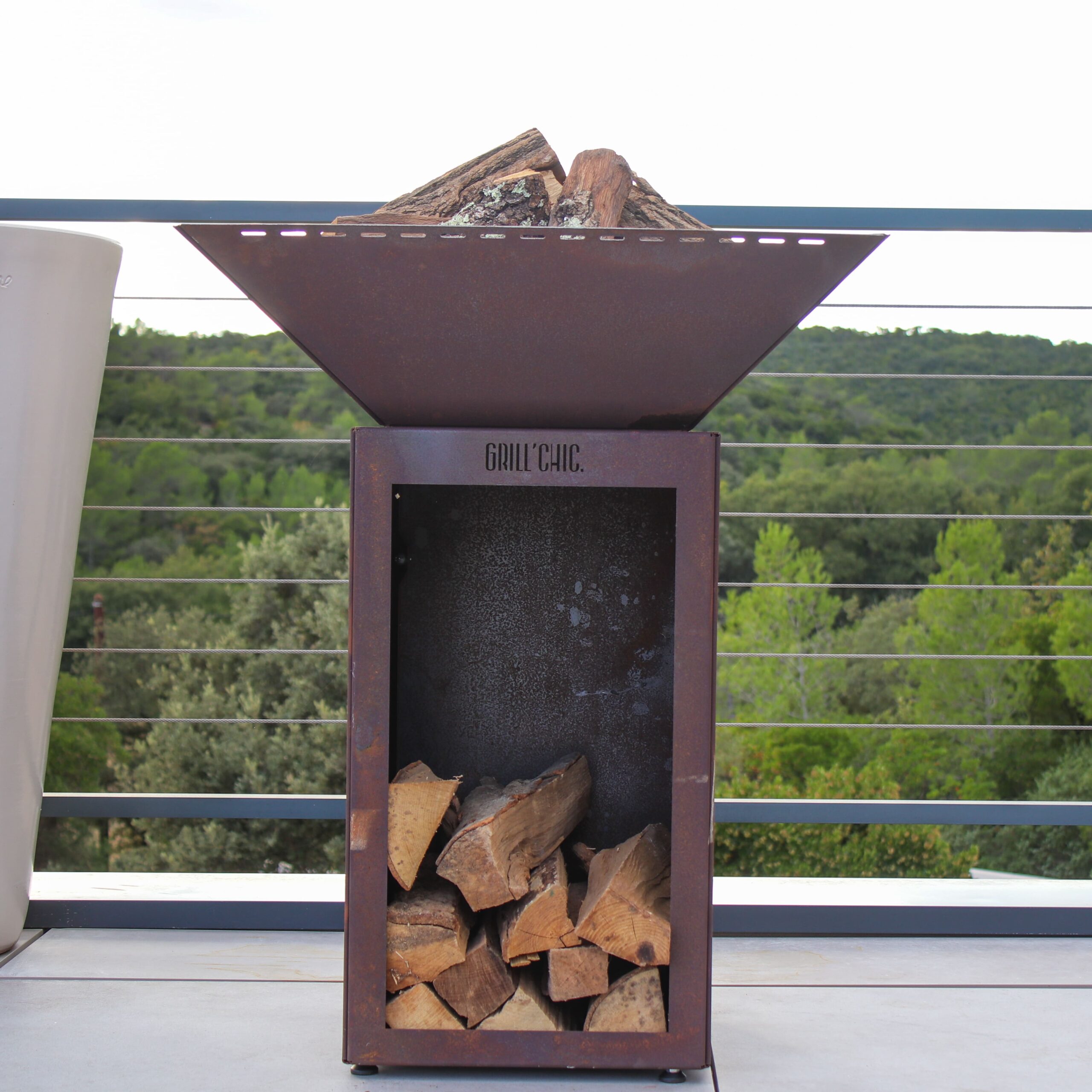 Bol à Feu Cevenol Corten Bois Simple Cuve 