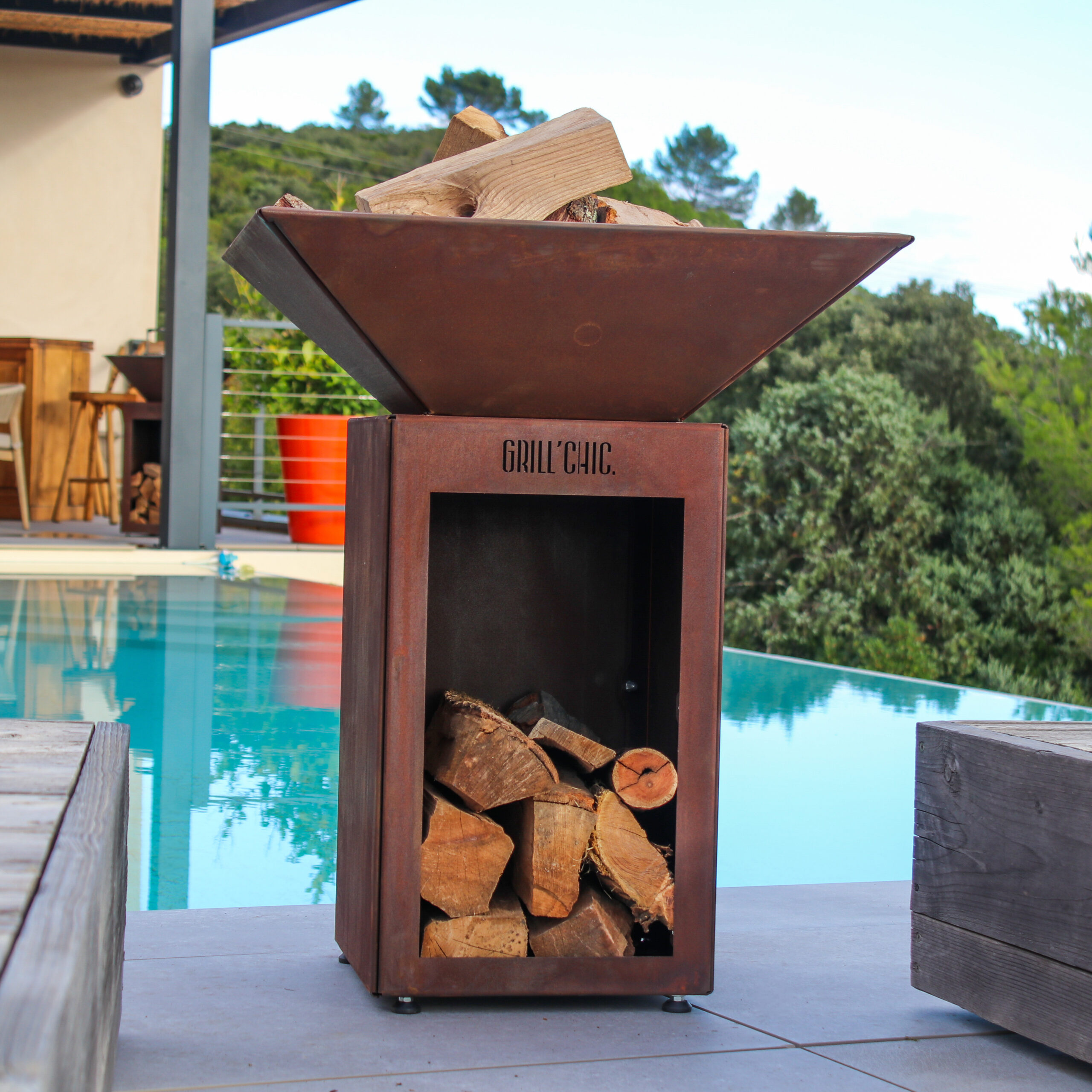 Bol à Feu Auvergnat Corten Simple Cuve 