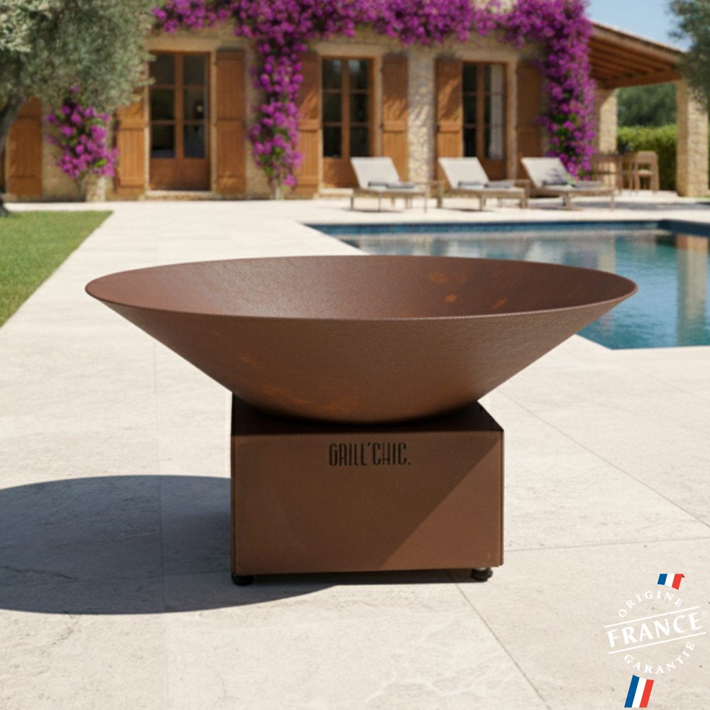 Bol à Feu Cevenol Pool Corten Simple Cuve 